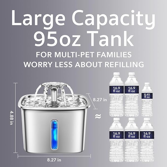 Large Capacity for Multi-Pet Homes